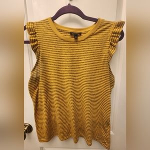 Jessica Simpson Tank Top w/Ruffle Sleeves, Size L
